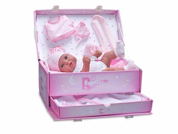 3300 R/N NIÑA EN BAUL CON ACCESORIOS 33 CM