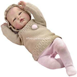 4616 DANIELA POLAINA ROSA Y JERSEY BEIGE 46 CM 1,900 GRS