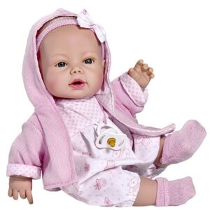 3374 BEBE CARLA C/MONO CHAQUE ROSA 33CMS C/VOZ
