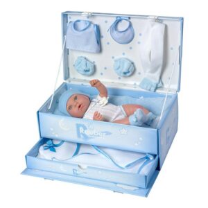 3301 R/N NIÑO EN BAUL CON ACCESORIOS 33 CM