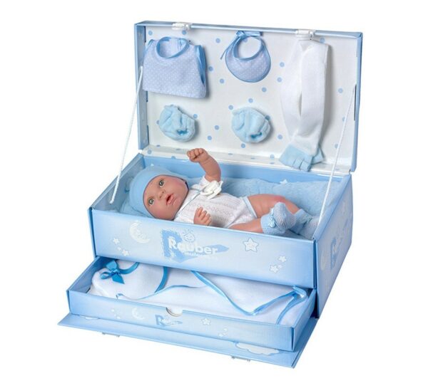 3301 R/N NIÑO EN BAUL CON ACCESORIOS 33 CM