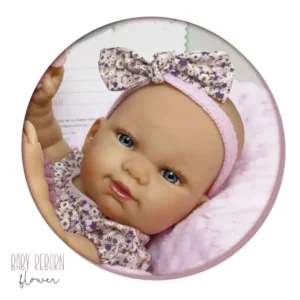 0258 BABY REBORN GIRL FLOWER (caja) 37cm