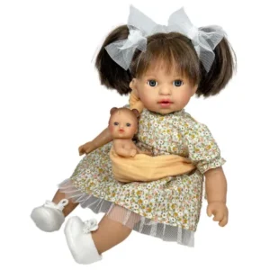 4100 ÁLEX CON BEBÉ BROWN 40cm