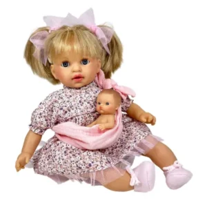 4110 ÁLEX CON BEBÉ BLONDE 40cm