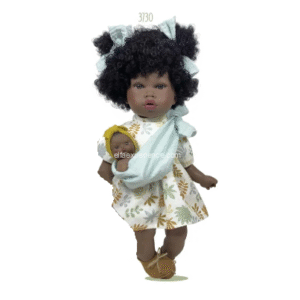 3730 ALIKA CON BEBÉ CURLY HAIR 40cm