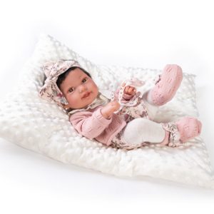 50036 Recién Nacida Pipa con pendientes y cojín algodón