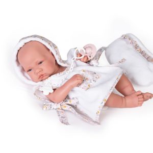 50267 Recién Nacida con capita de baño y neceser (vinilo)