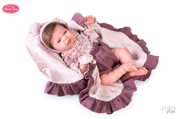 80217 Sweet Reborn Lea con Mantita morada - Imagen 2