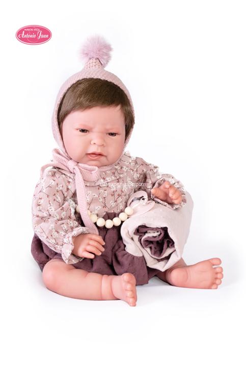 80217 Sweet Reborn Lea con Mantita morada - Imagen 4