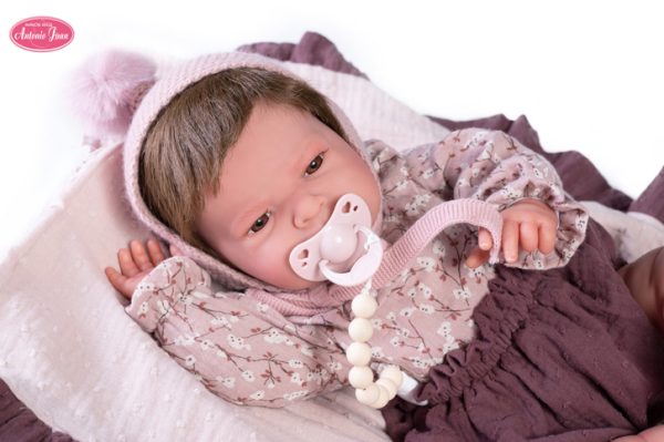 80217 Sweet Reborn Lea con Mantita morada - Imagen 7