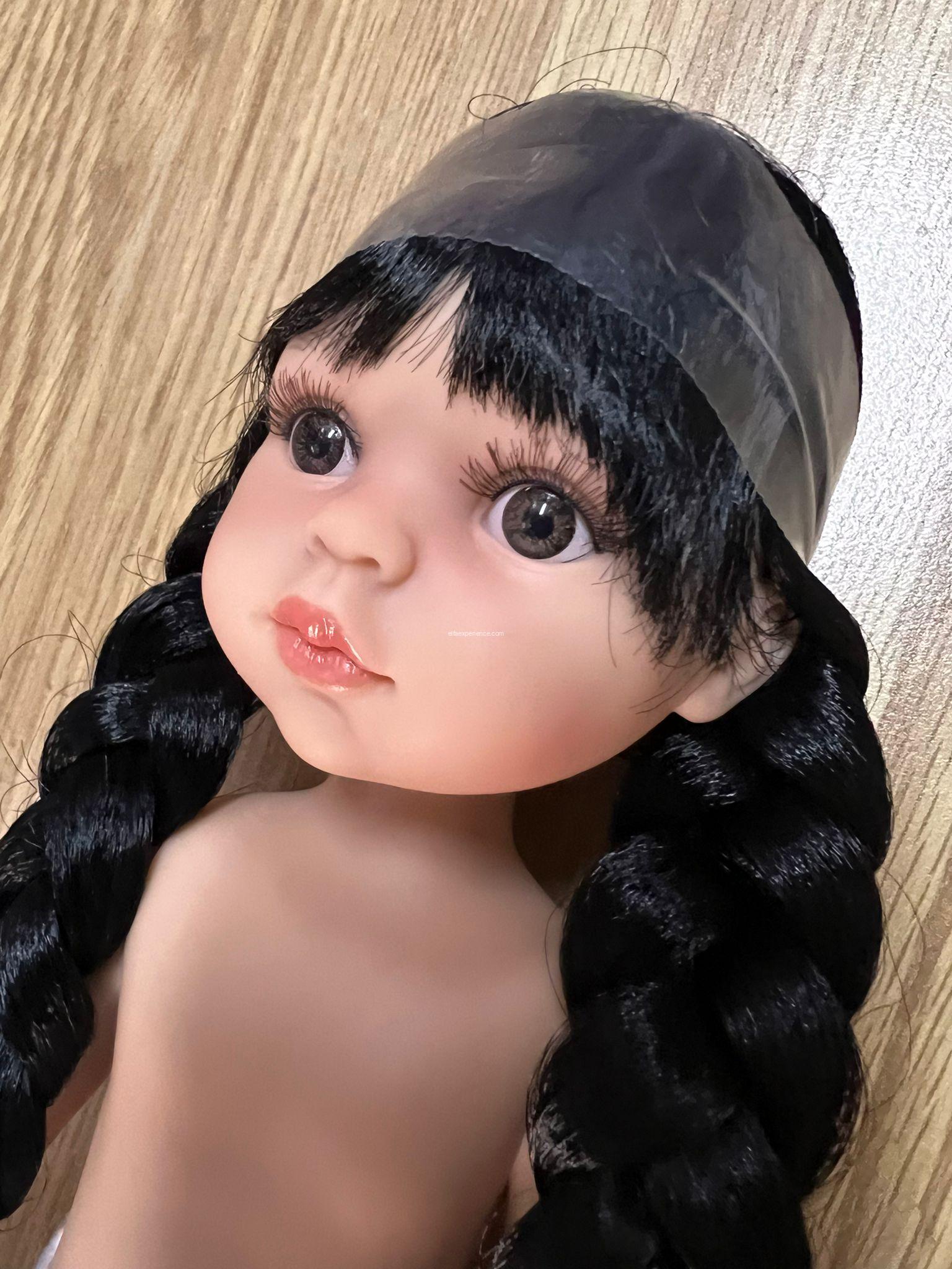 14834 Kylie con trenzas sin ropa