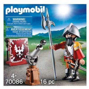 70086 Playmobil- Ostereier Huevo con Caballero+cañón