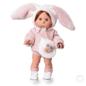 23312 Iris con Maquillaje y Capota Conejita 38 cm
