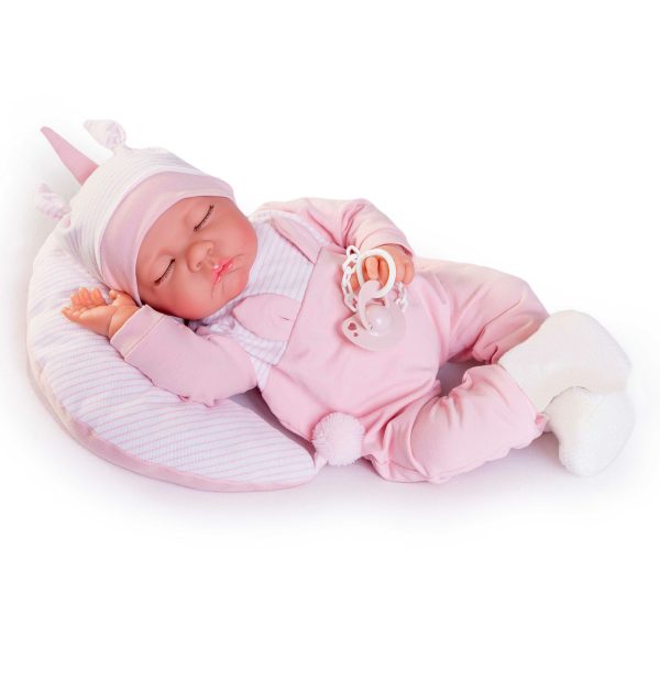 33355 Recién Nacida Luna con cojín 42cm - Peso Especial -