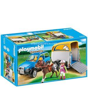 5223 Playmobil - vehículo con remolque para ponis
