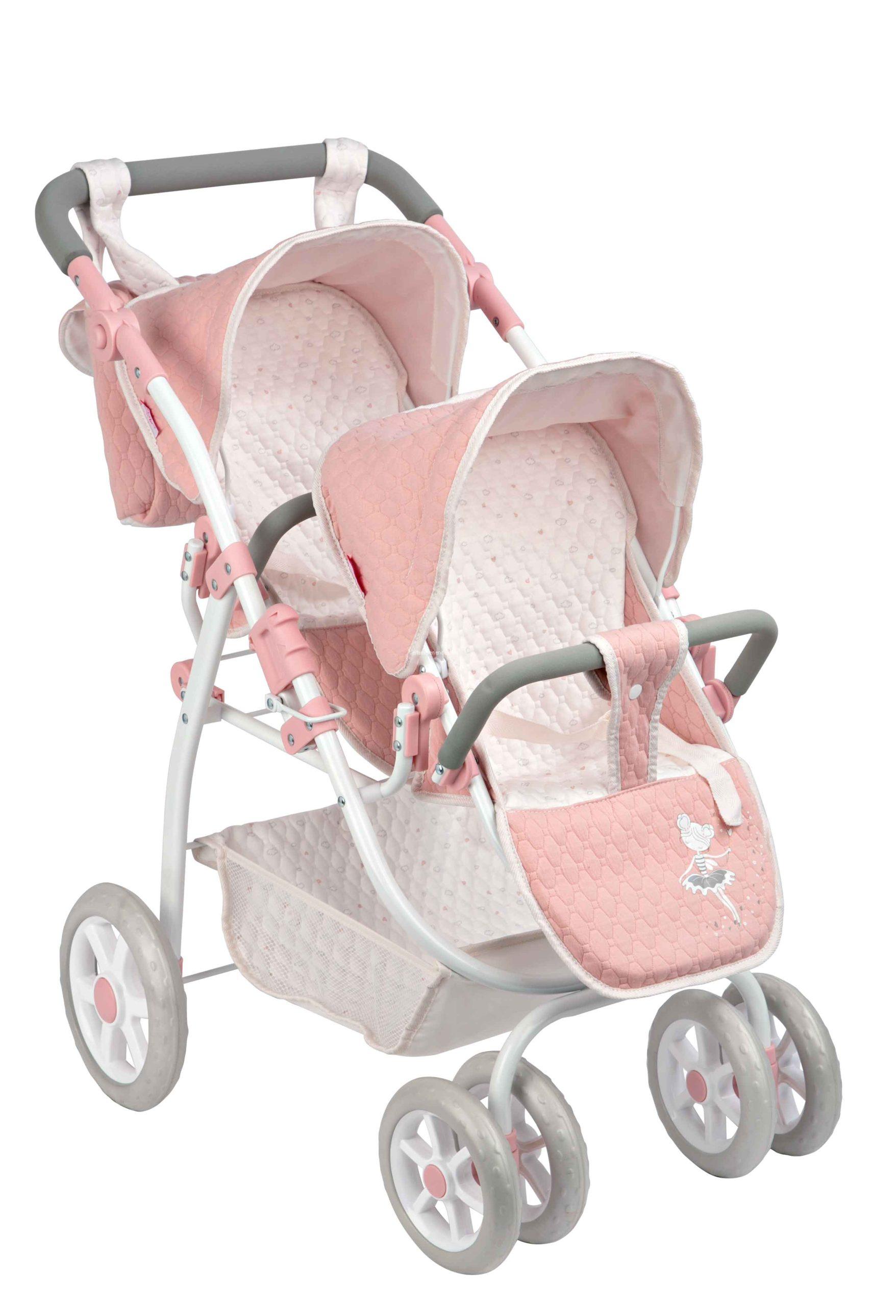 40854 COCHE GEMELAR UNIVERSE 45x70x73 CM C/BOLSO (Altura Manillar: 47-77 cm)