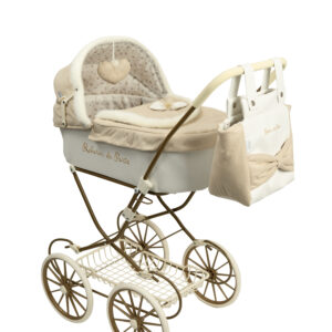40940 COCHE CAPOTA REBORN DE PARIS 42x72x93 CM C/BOLSO  (Altura Manillar: 90 CM) (Disponible en Julio)