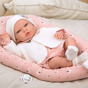 60684 ELEGANCE 40 CM ANDIE CON CAPAZO CAMBIADOR (MUÑECO CON PESO)