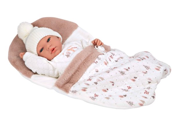 60821 ELEGANCE 40 CM ANDIE ROSA C/SAQUITO (MUÑECO DE PESO)