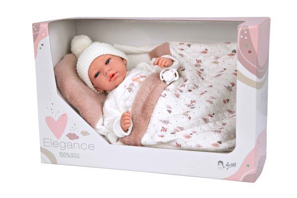 60821 ELEGANCE 40 CM ANDIE ROSA C/SAQUITO (MUÑECO DE PESO) - Imagen 6