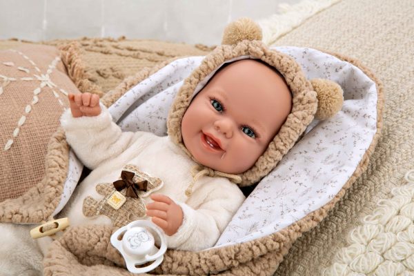 60828 ELEGANCE 35 CM BABYTO MARRON C/MANTA (MUÑECO DE PESO) - Imagen 7