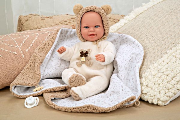 60828 ELEGANCE 35 CM BABYTO MARRON C/MANTA (MUÑECO DE PESO) - Imagen 8