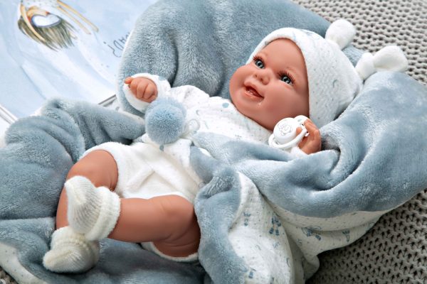 60830 ELEGANCE 35 CM BABYTO AZUL C/MANTA (MUÑECO DE PESO) - Imagen 10