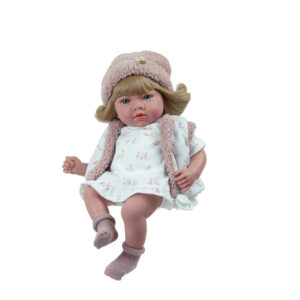 60958 ELEGANCE 40 CM ARIA ROSA C/MECANISMO RISA TRY ME C/PELO