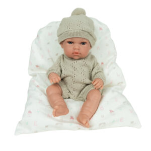 60976 ELEGANCE 30 CM NATAL BEIGE C/COJIN (Cuerpo Vinyl, sexo niño)