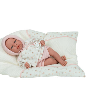 60977 ELEGANCE 40 CM ANDIE ROSA C/COJIN (MUÑECO CON PESO)