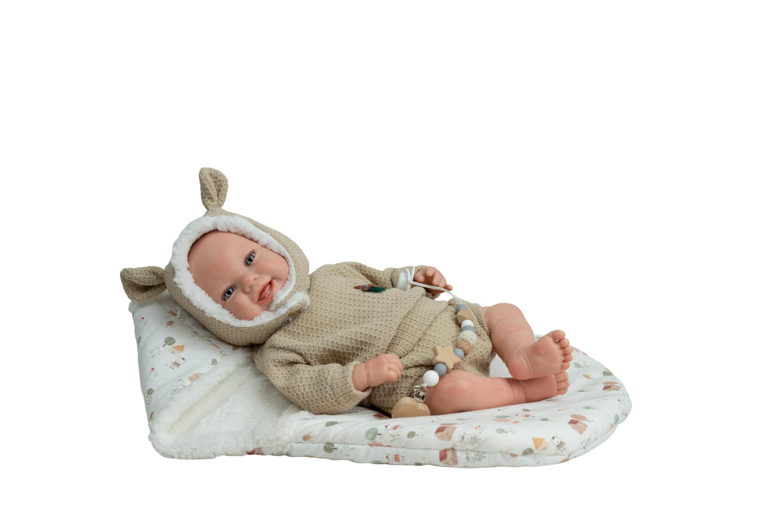 98222 REBORN ARIAS 45 CM CANDELA BEIGE C/SACO DE DORMIR