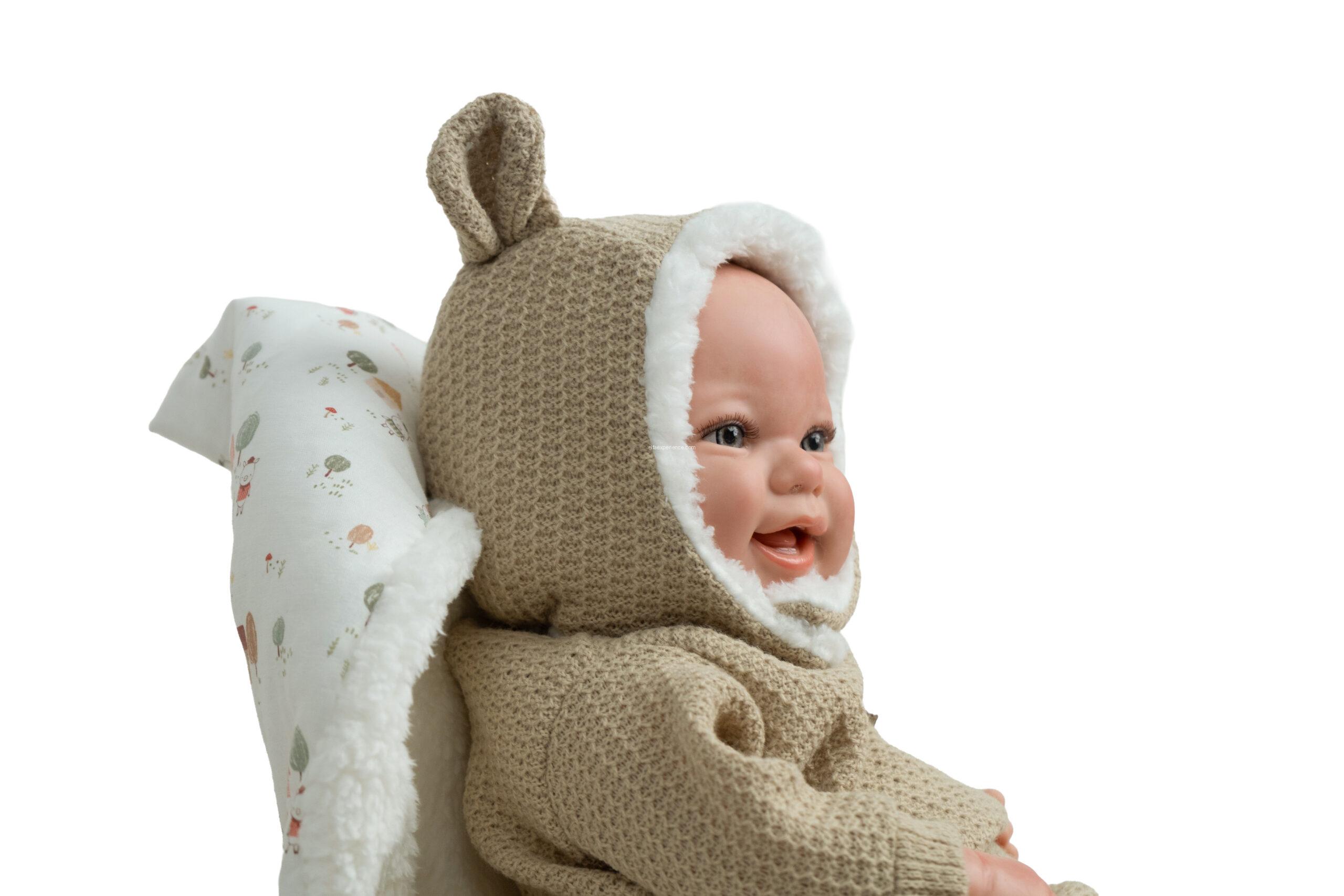 98222 REBORN ARIAS 45 CM CANDELA BEIGE C/SACO DE DORMIR - Imagen 5