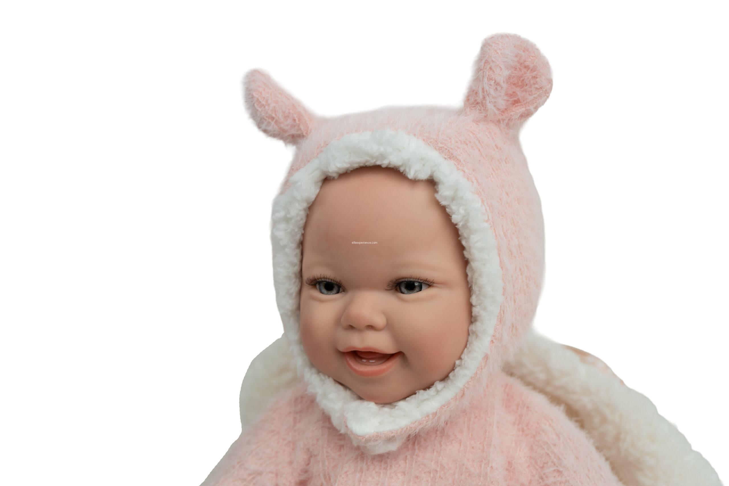 98223 REBORN ARIAS 45 CM KIRA ROSA C/SACO DE DORMIR - Imagen 5