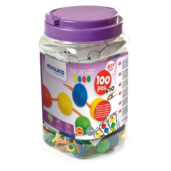 31737 BOLAS ENSARTABLES 100 PIEZAS 25MM - Imagen 2