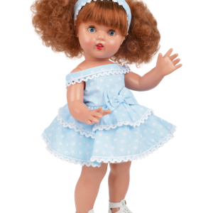 MP50207p MP Vestido Azul Pelirroja