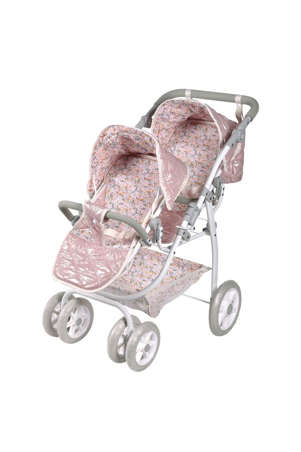 40874 COCHE GEMELAR FANTASY 45x70x73 CM C/BOLSO (Altura Manillar: 47-77 cm)