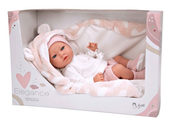 60833 ELEGANCE 38 CM ARIA ROSA C/ MANTA (MUÑECO DE PESO) (Cuerpo vinyl, sexo niña) - Imagen 16