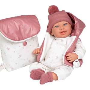 65376 ELEGANCE 45 CM ADI ROSA C/MOCHILA (MUÑECO DE PESO)
