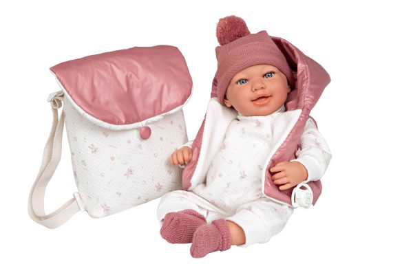 65376 ELEGANCE 45 CM ADI ROSA C/MOCHILA (MUÑECO DE PESO)