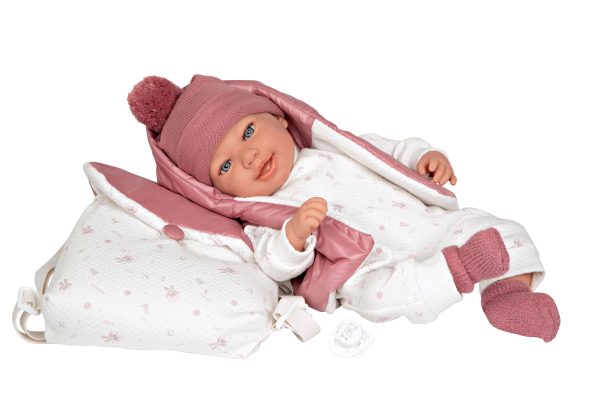 65376 ELEGANCE 45 CM ADI ROSA C/MOCHILA (MUÑECO DE PESO) - Imagen 2