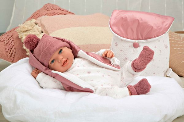 65376 ELEGANCE 45 CM ADI ROSA C/MOCHILA (MUÑECO DE PESO) - Imagen 7