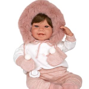 65378 ELEGANCE 45 CM ZOE  ROSA C/MANOPLAS (MUÑECO DE PESO)