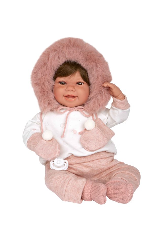 65378 ELEGANCE 45 CM ZOE  ROSA C/MANOPLAS (MUÑECO DE PESO)