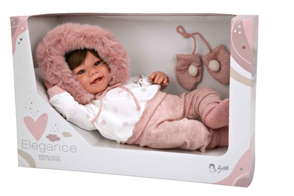 65378 ELEGANCE 45 CM ZOE  ROSA C/MANOPLAS (MUÑECO DE PESO) - Imagen 9