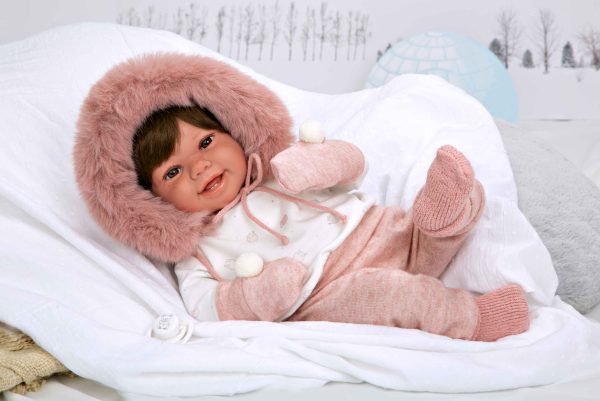 65378 ELEGANCE 45 CM ZOE  ROSA C/MANOPLAS (MUÑECO DE PESO) - Imagen 5