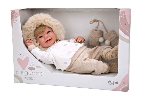 65379 ELEGANCE 45 CM ZOE BEIGE C/MANOPLAS (MUÑECO DE PESO) - Imagen 11
