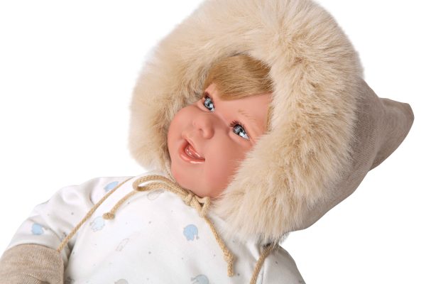 65379 ELEGANCE 45 CM ZOE BEIGE C/MANOPLAS (MUÑECO DE PESO) - Imagen 5
