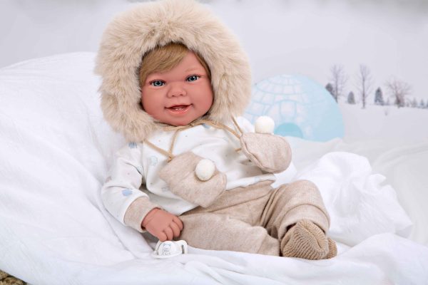 65379 ELEGANCE 45 CM ZOE BEIGE C/MANOPLAS (MUÑECO DE PESO) - Imagen 9