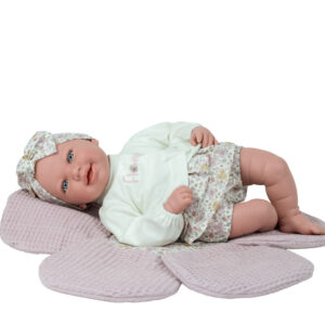 65412 ELEGANCE 45 CM ADI ROSA C/MANTA FLOR (MUÑECO DE PESO)