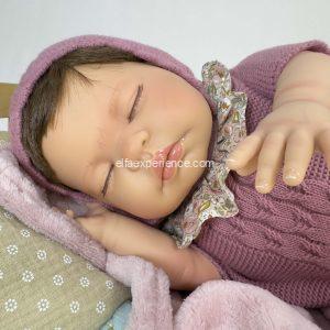 0254 SANDRA ROSA OJOS CERRADOS PREMIUM REBORN (caja) 48cm